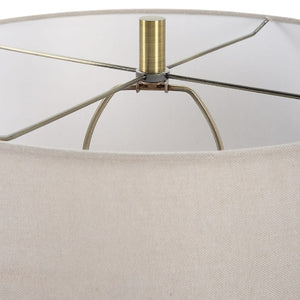   Modern European furniture - Bronze Ceramic Linen Table Lamp - www.oroa.com | Oroa.com