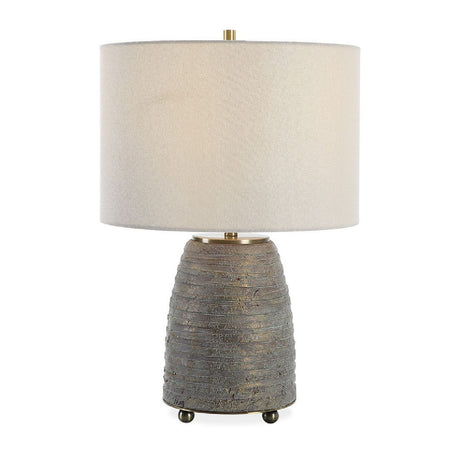   Modern European furniture - Bronze Ceramic Linen Table Lamp - www.oroa.com | Oroa.com