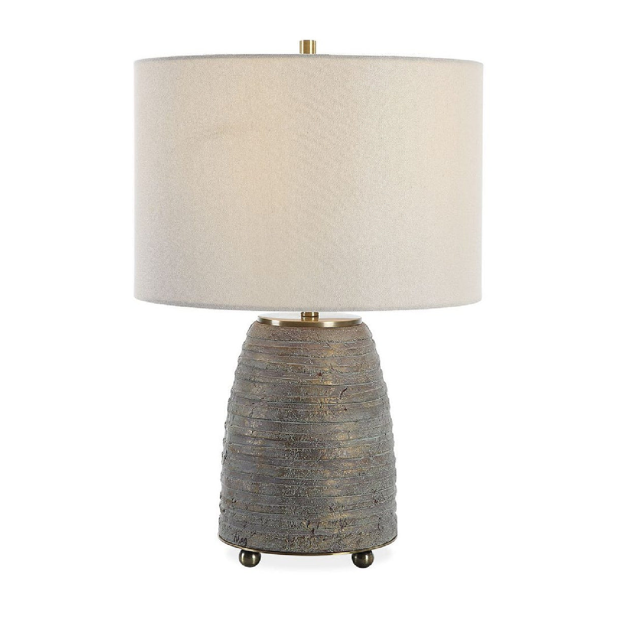   Modern European furniture - Bronze Ceramic Linen Table Lamp - www.oroa.com | Oroa.com