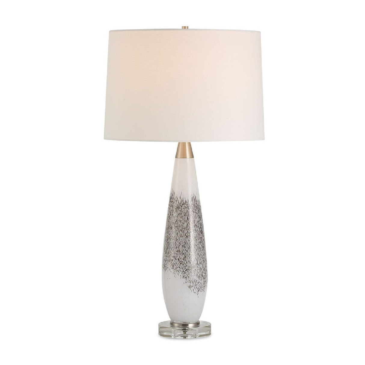   Gray & Silver Glass Table Lamp | Oroa.com