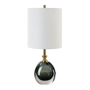   Modern European furniture - Smoky Blue Glass Buffet Lamp - www.oroa.com | Oroa.com