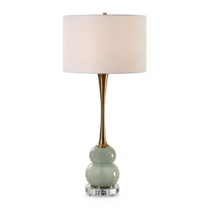   Gray Glass Table Lamp | Oroa.com