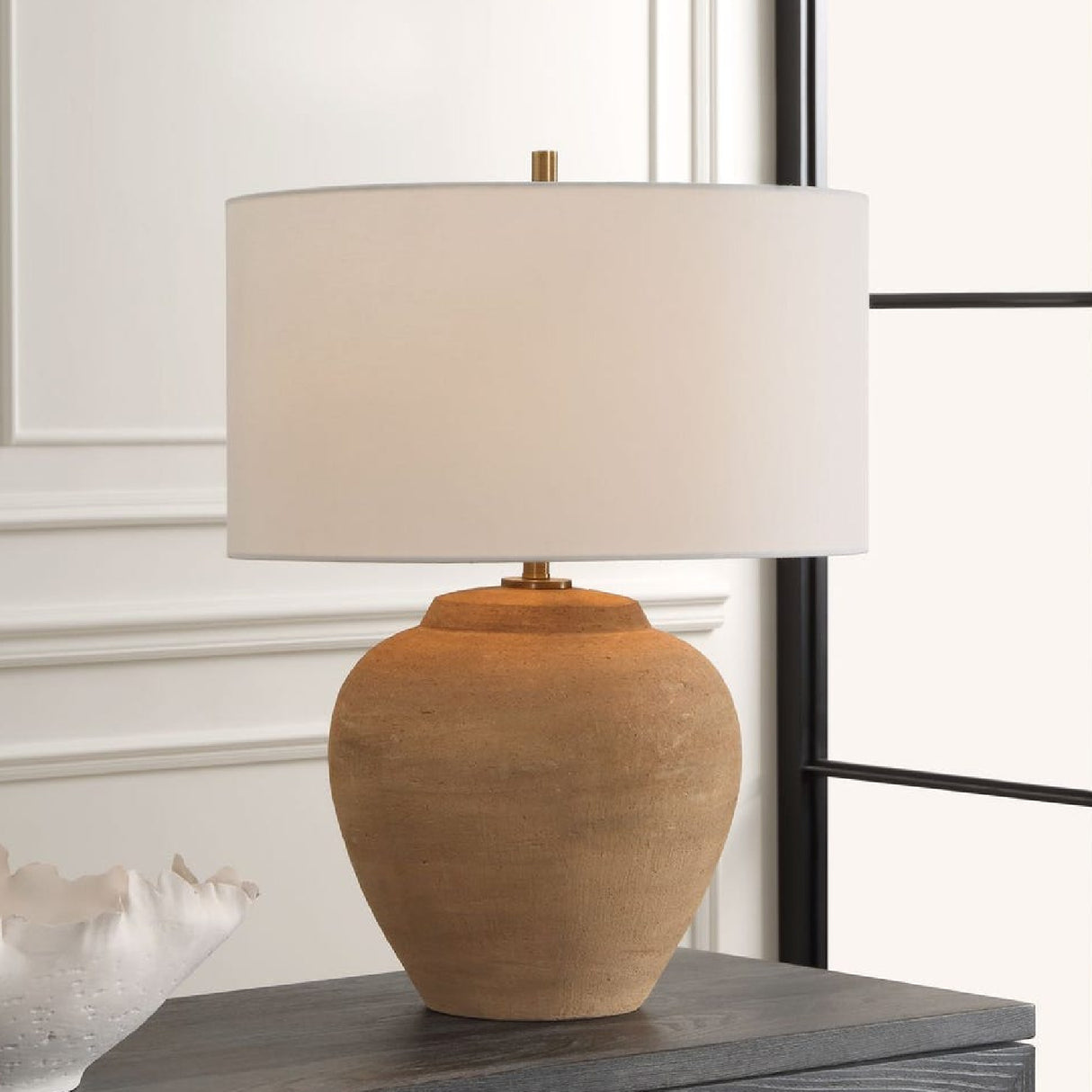   Terracotta Vase-Shaped Table Lamp | Oroa.com