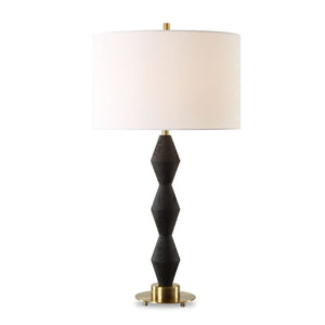   Geometrical Black Stone Table Lamp | Oroa.com