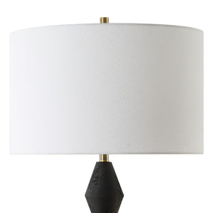   Geometrical Black Stone Table Lamp | Oroa.com