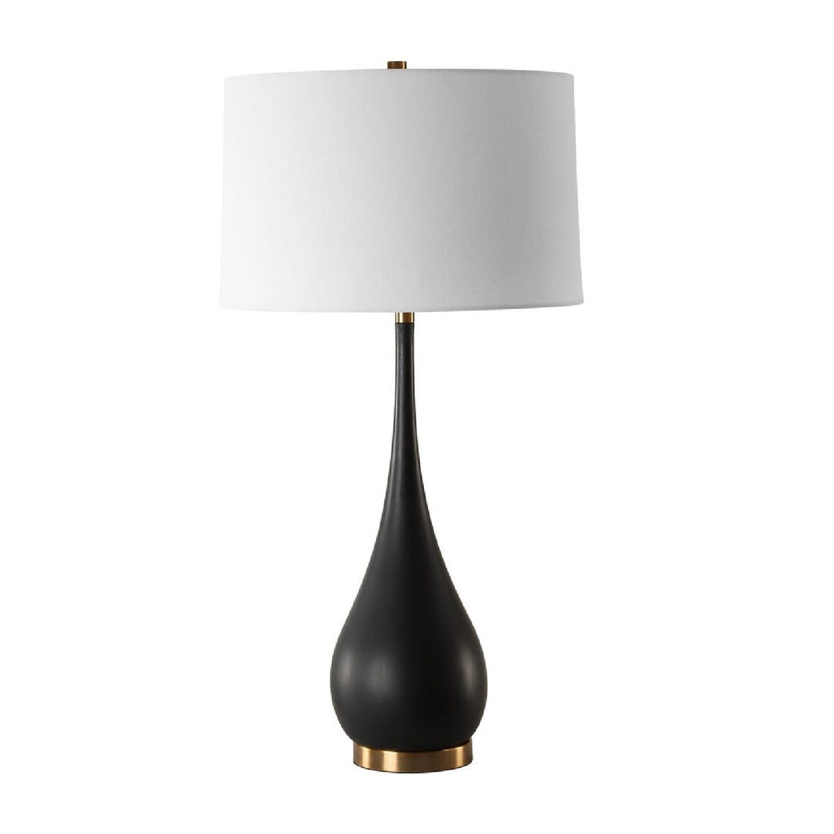  Modern European furniture - Black Teardrop-Shaped Table Lamp - www.oroa.com | Oroa.com