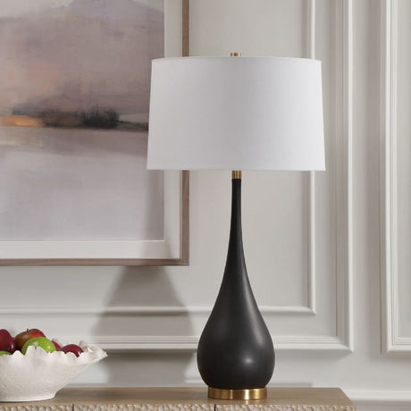   Modern European furniture - Black Teardrop-Shaped Table Lamp - www.oroa.com | Oroa.com