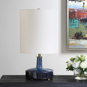   Modern European furniture - Blue Ombre Ceramic Table Lamp - www.oroa.com | Oroa.com