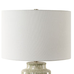   Modern European furniture - Patterned Cream Ceramic Table Lamp - www.oroa.com | Oroa.com