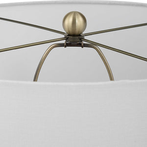   Ribbed Gray Ceramic Table Lamp | Oroa.com
