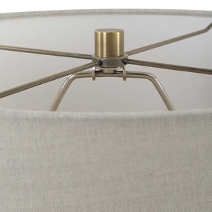   Modern European furniture - Ribbed Black Ceramic Table Lamp - www.oroa.com | Oroa.com