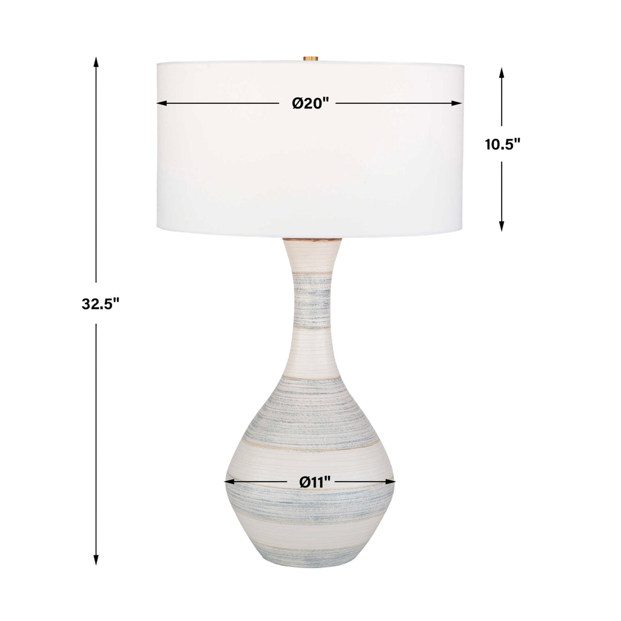  Stripes Ceramic Table Lamp | Oroa.com