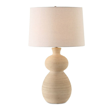   Modern European furniture - Beige Textured Ceramic Table Lamp - www.oroa.com | Oroa.com
