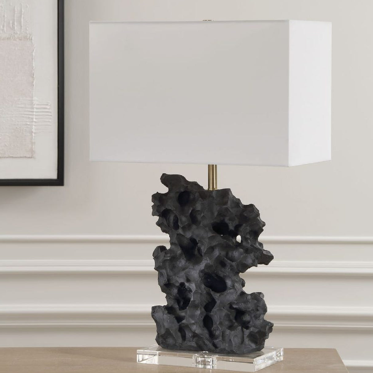   Black Rock Inspired Table Lamp | Oroa.com