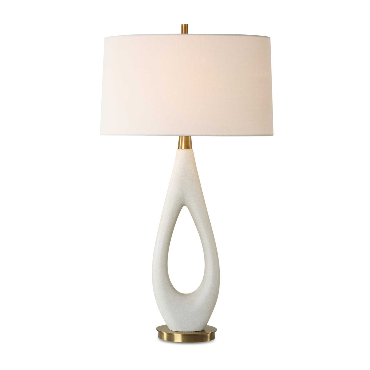   White Stone Table Lamp | Oroa.com