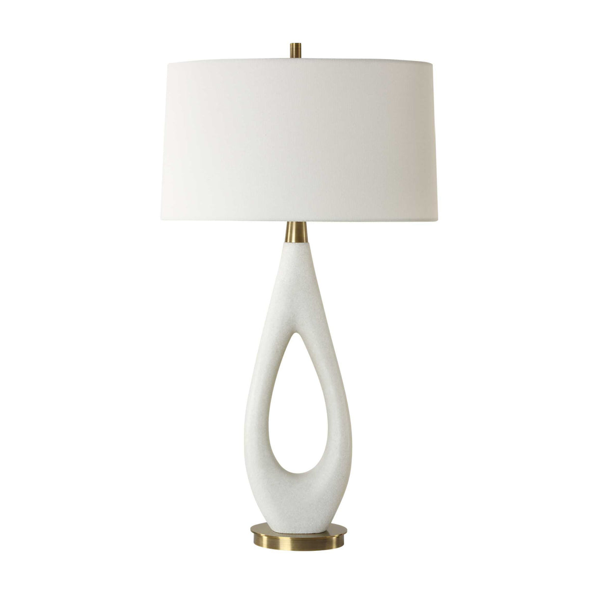   White Stone Table Lamp | Oroa.com