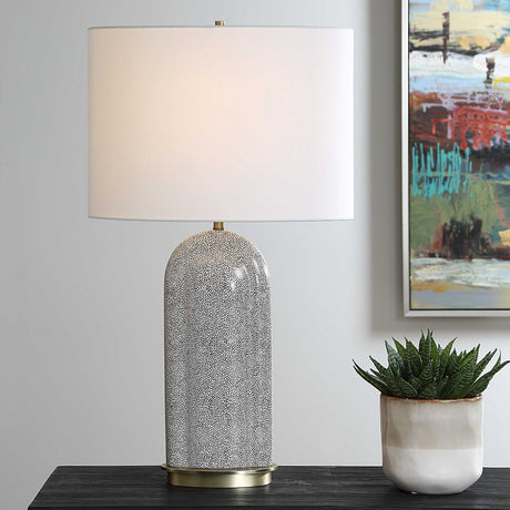   White Dotted Porcelain Table Lamp | Oroa.com
