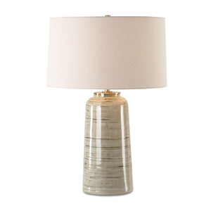   Modern European furniture - Tan Glazed Ceramic Table Lamp - www.oroa.com | Oroa.com