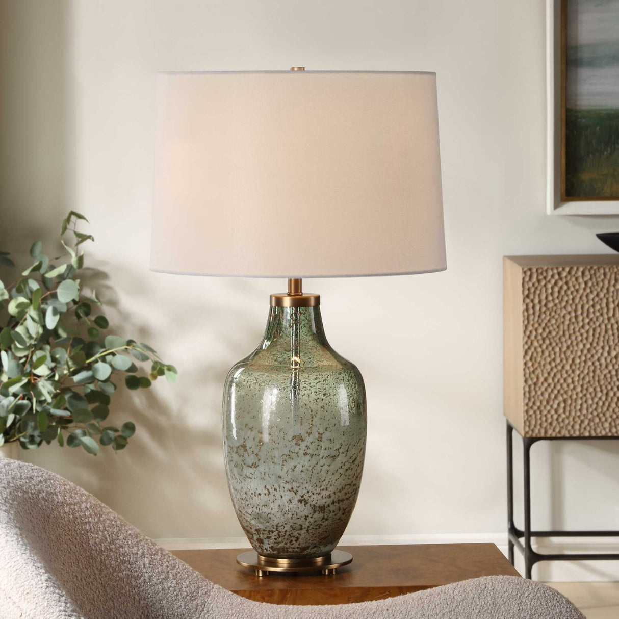   Modern European furniture - Green Translucent Glass Table Lamp - www.oroa.com | Oroa.com