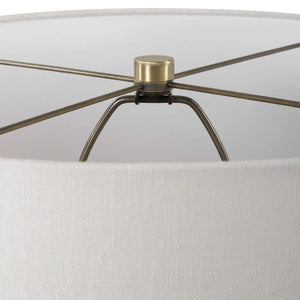   Modern European furniture - Ribbed White Ceramic Table Lamp - www.oroa.com | Oroa.com