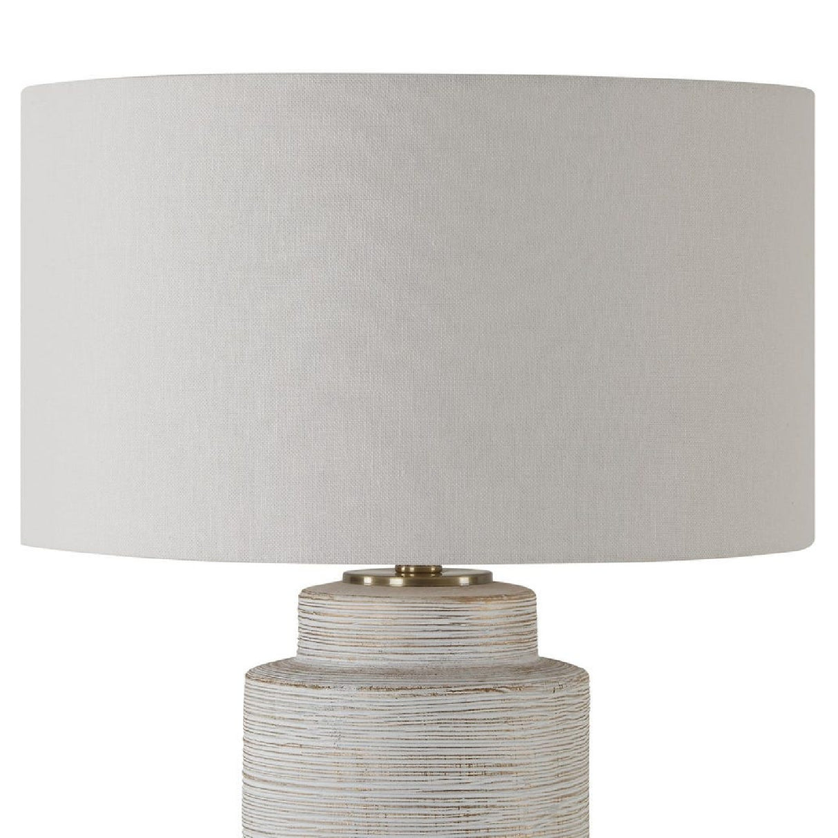   Modern European furniture - Ribbed White Ceramic Table Lamp - www.oroa.com | Oroa.com