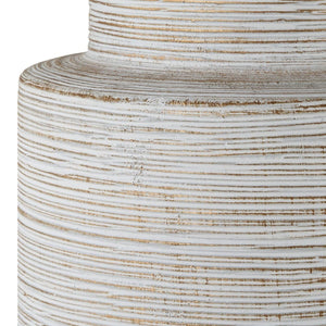   Modern European furniture - Ribbed White Ceramic Table Lamp - www.oroa.com | Oroa.com