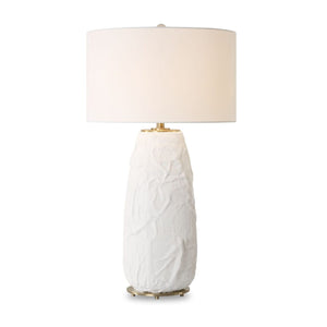   White Textured Ceramic Table Lamp | Oroa.com