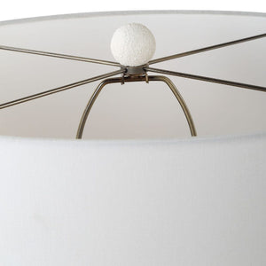   White Textured Ceramic Table Lamp | Oroa.com