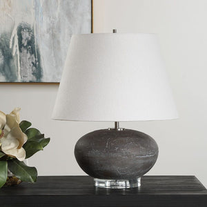   Distressed Black Ceramic Table Lamp | Oroa.com