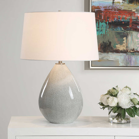   Modern European furniture - Cream Ceramic Teardrop-Shaped Table Lamp - www.oroa.com | Oroa.com