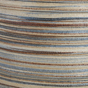  Modern European furniture - Earth-Toned Stripe Ceramic Table Lamp L - www.oroa.com | Oroa.com