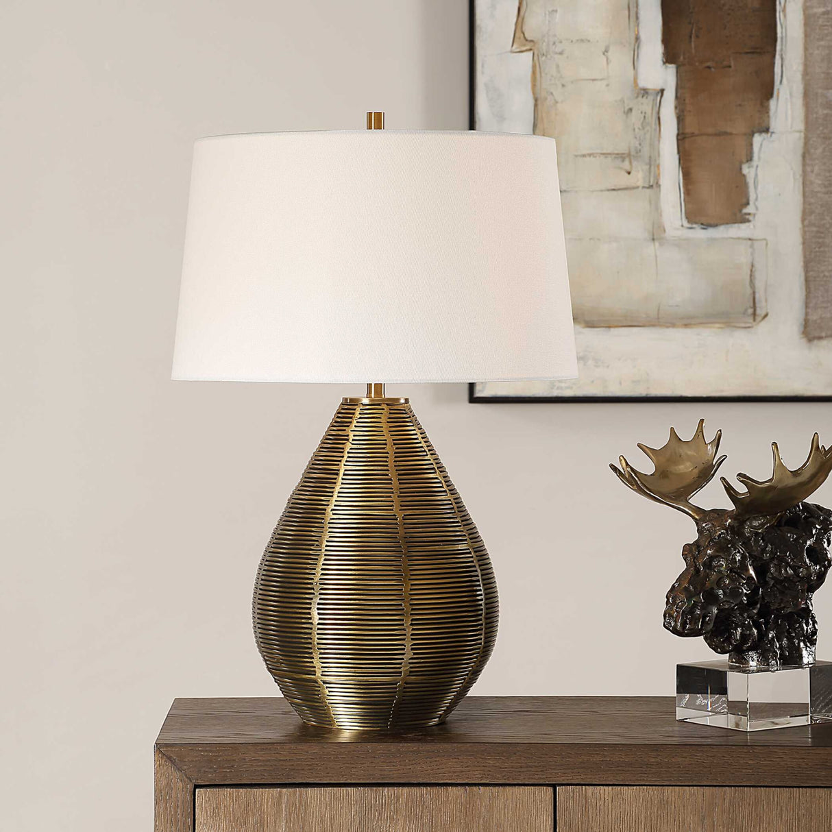   Brass Plated Table Lamp | Oroa.com