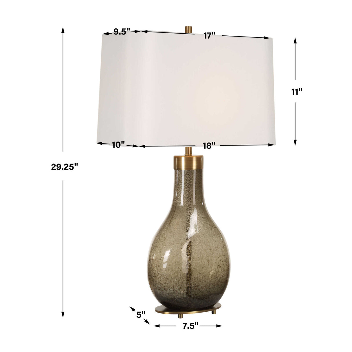   Seeded Teardrop Glass Table Lamp | Oroa.com