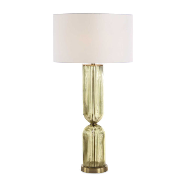 Modern European furniture - Transparent Green Glass Table Lamp - www.oroa.com
