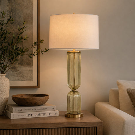   Modern European furniture - Transparent Green Glass Table Lamp - www.oroa.com | Oroa.com