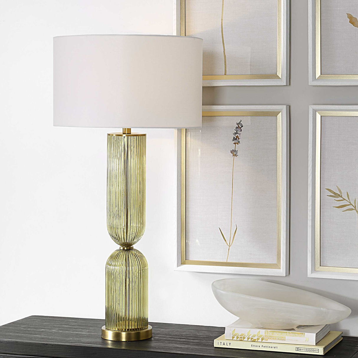   Modern European furniture - Transparent Green Glass Table Lamp - www.oroa.com | Oroa.com