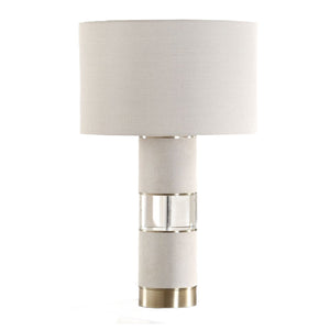   Modern European furniture - Linen & Crystal Table Lamp - www.oroa.com | Oroa.com