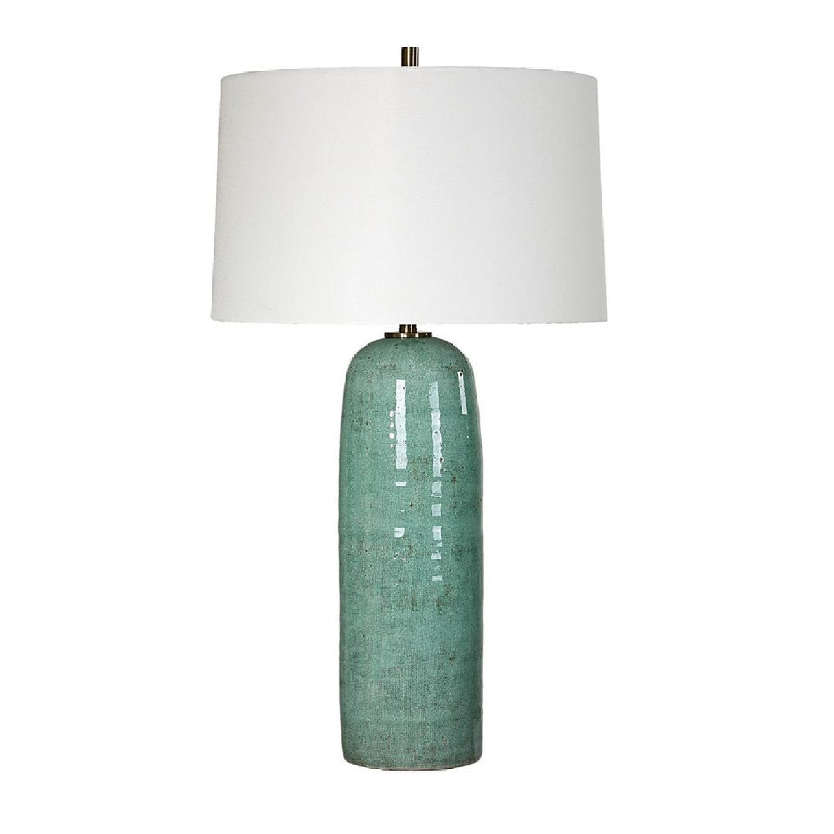   Crackled Teal Ceramic Table Lamp | Oroa.com