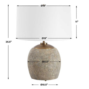  Brown Concrete Table Lamp | Oroa.com