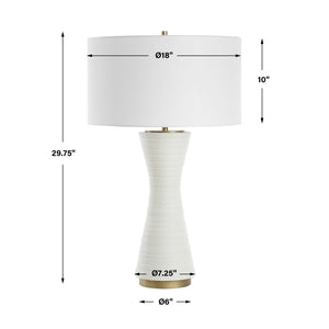   Modern European furniture - White Ceramic Table Lamp - www.oroa.com | Oroa.com