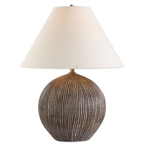   Grooved Porcelain Table Lamp | Oroa.com