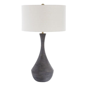   Black Textured Ceramic Table Lamp | Oroa.com