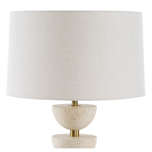   Modern European furniture - Stacked Travertine Table Lamp - www.oroa.com | Oroa.com