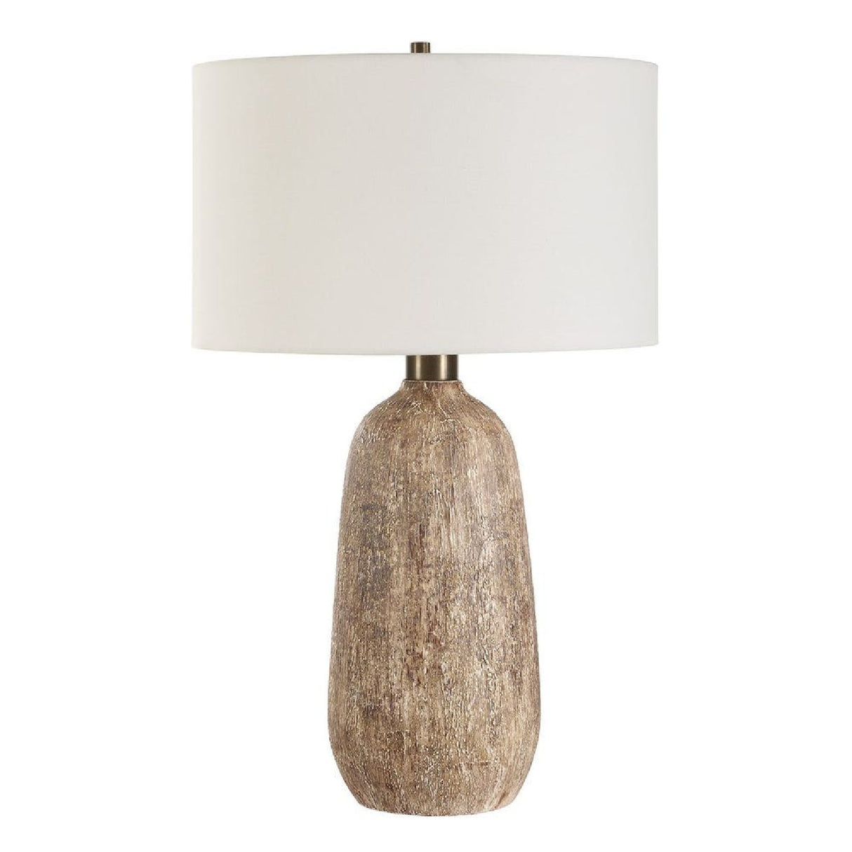   Brown Textured Ceramic Table Lamp | Oroa.com