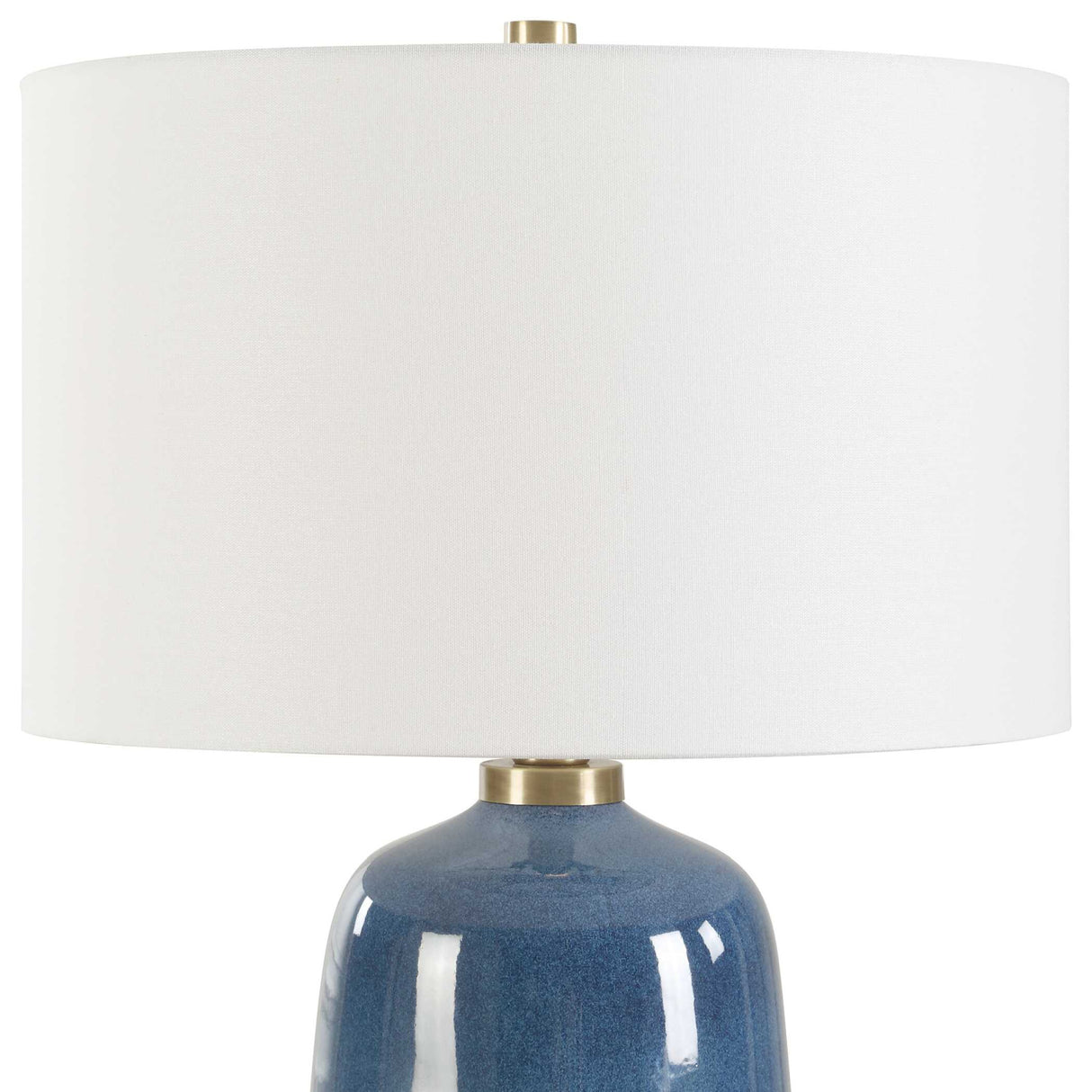   Blue Glazed Ceramic Table Lamp | Oroa.com