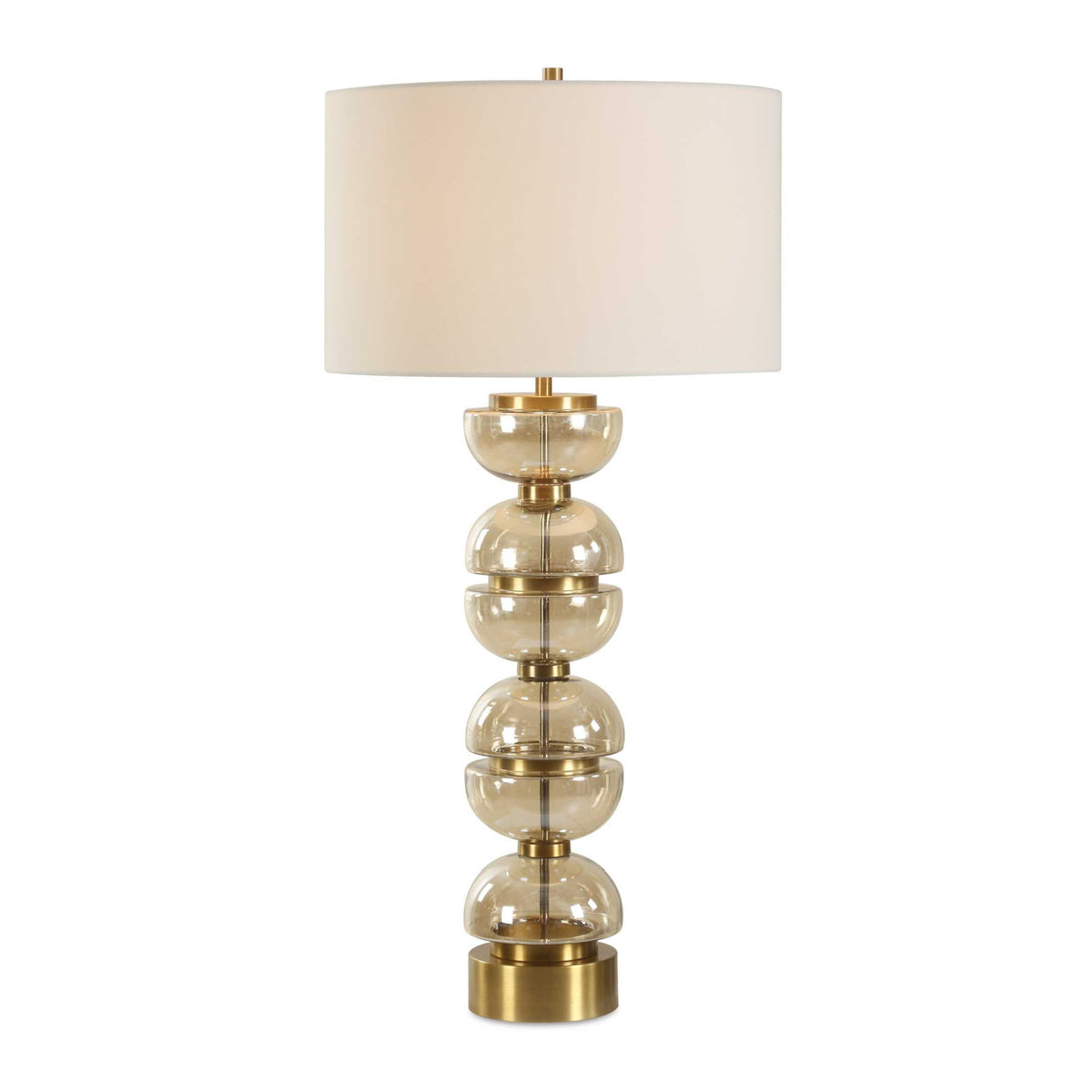   Stacked Amber Glass Table Lamp | Oroa.com