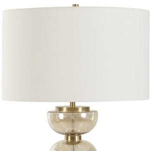   Stacked Amber Glass Table Lamp | Oroa.com