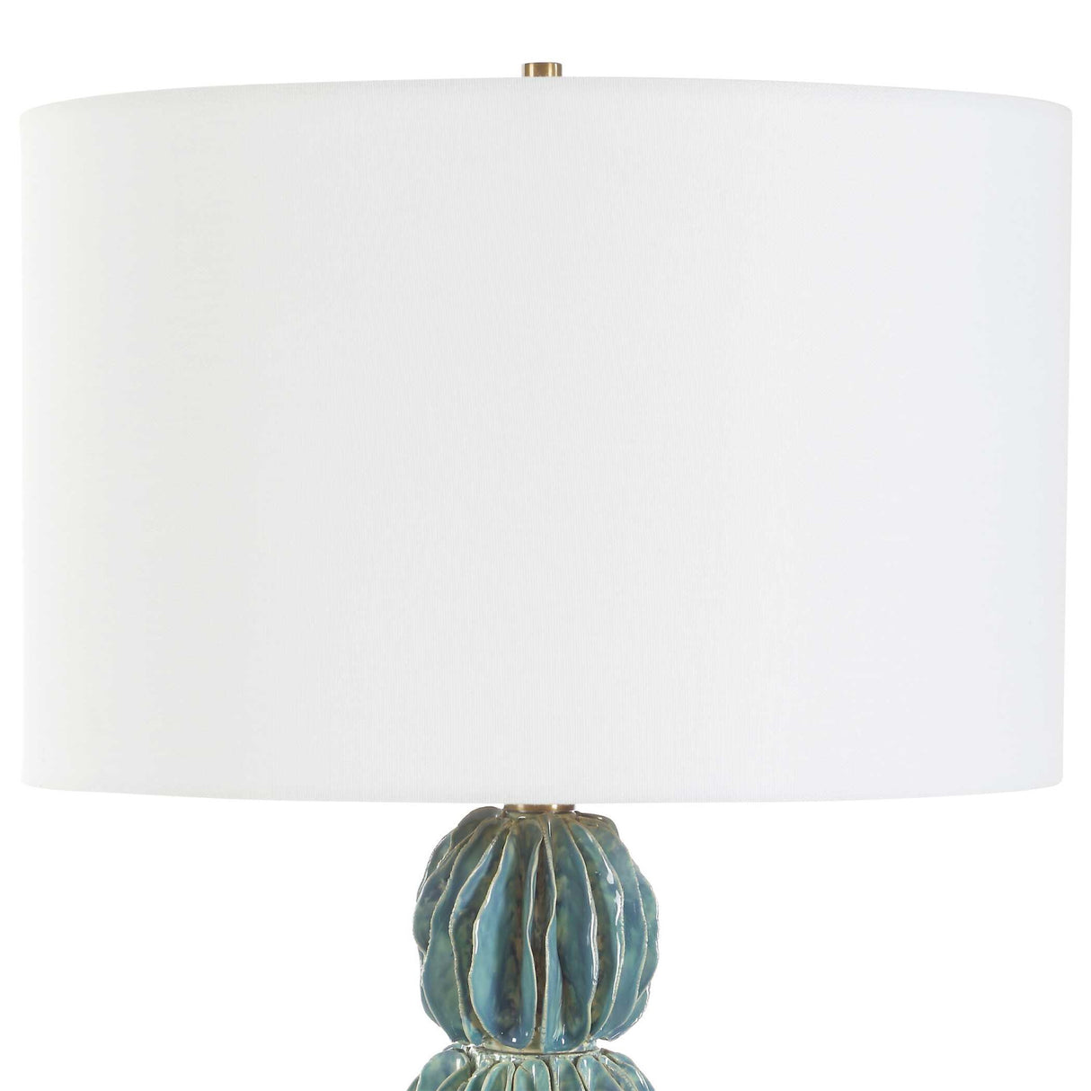  Modern European furniture - Stacked Teal Ceramic Table Lamp - www.oroa.com | Oroa.com