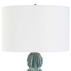   Modern European furniture - Stacked Teal Ceramic Table Lamp - www.oroa.com | Oroa.com