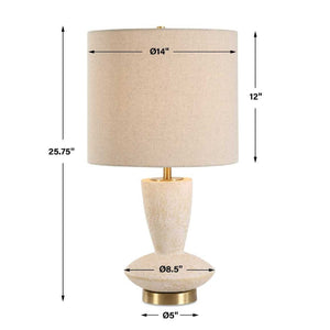   Modern European furniture - Aged White Ceramic Table Lamp - www.oroa.com | Oroa.com